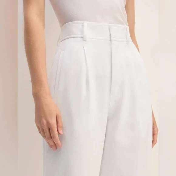 NWOT - The Way High Cotton Pants in White - Size 10R - Picture 2 of 8